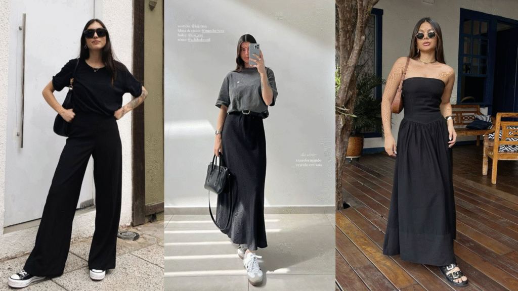 Roupas Pretas Femininas: O Impacto, os Benefícios e Como Usá-las com Estilo!