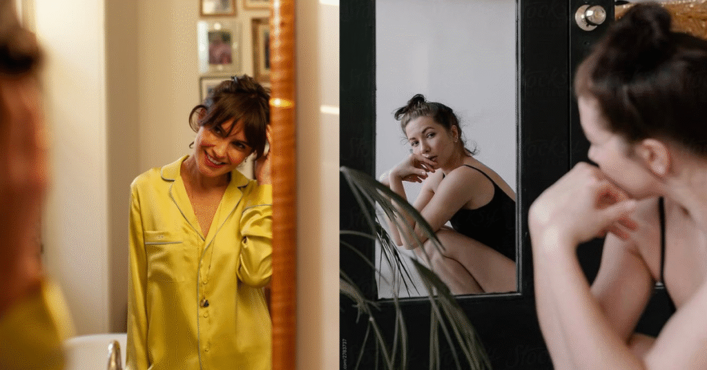 A Minha Luta com o Espelho: Como Aprendi a Amar o que Vejo no Reflexo e a Ser Gentil Comigo.